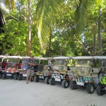 Christopher Hogan with his Fleet of Fishes at Anantara Kihavah Villas, Maldives