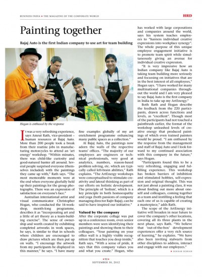 Business India – September Edition- Painting Together