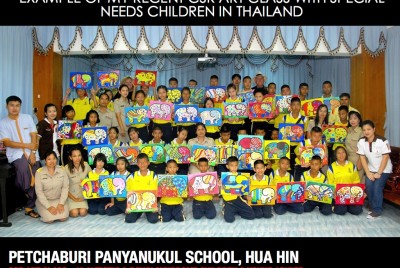 Recent CSR Class with  Special Needs Children in Thailand