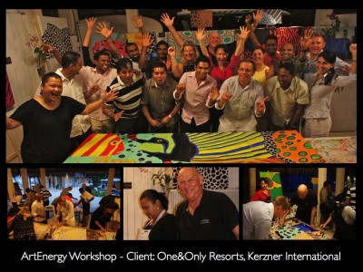 ArtEnergy Workshop- Client: One&Only Resorts, Kerzner International