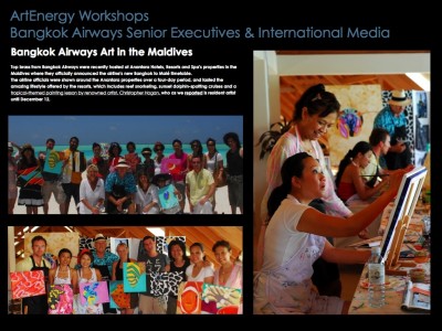 ArtEnergy Workshops- Bangkok Airways Senior Executives and International Media