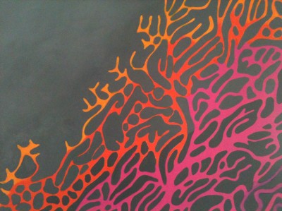 Sunset Coral – Original Artwork – Acrylic on Canvas